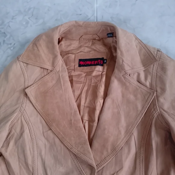 Vintage Leather Blazer Jacket - Picture 7 of 12